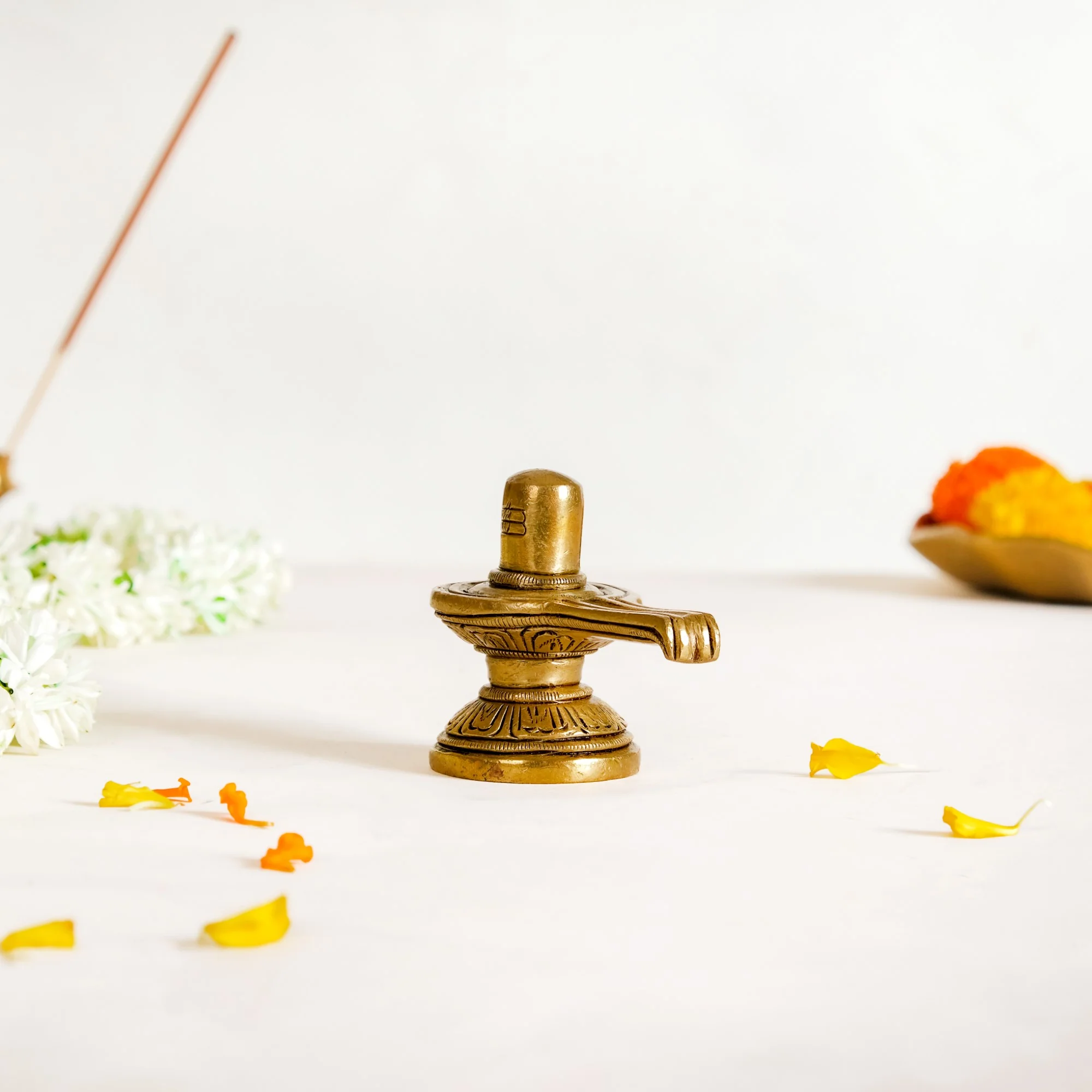 Shivling Brass Showpiece For Puja Room 5cm - Image 8
