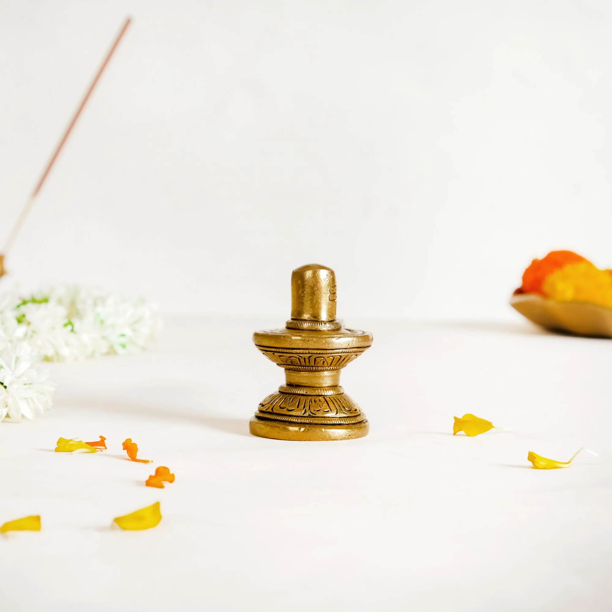 Shivling Brass Showpiece For Puja Room 5cm - Image 9