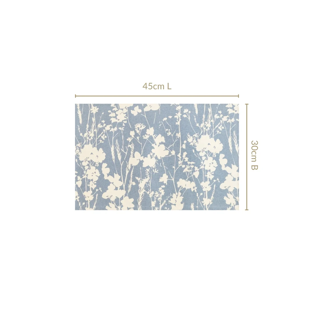Slate Blue Pure Cotton Placemat Set Of 4 - Image 4