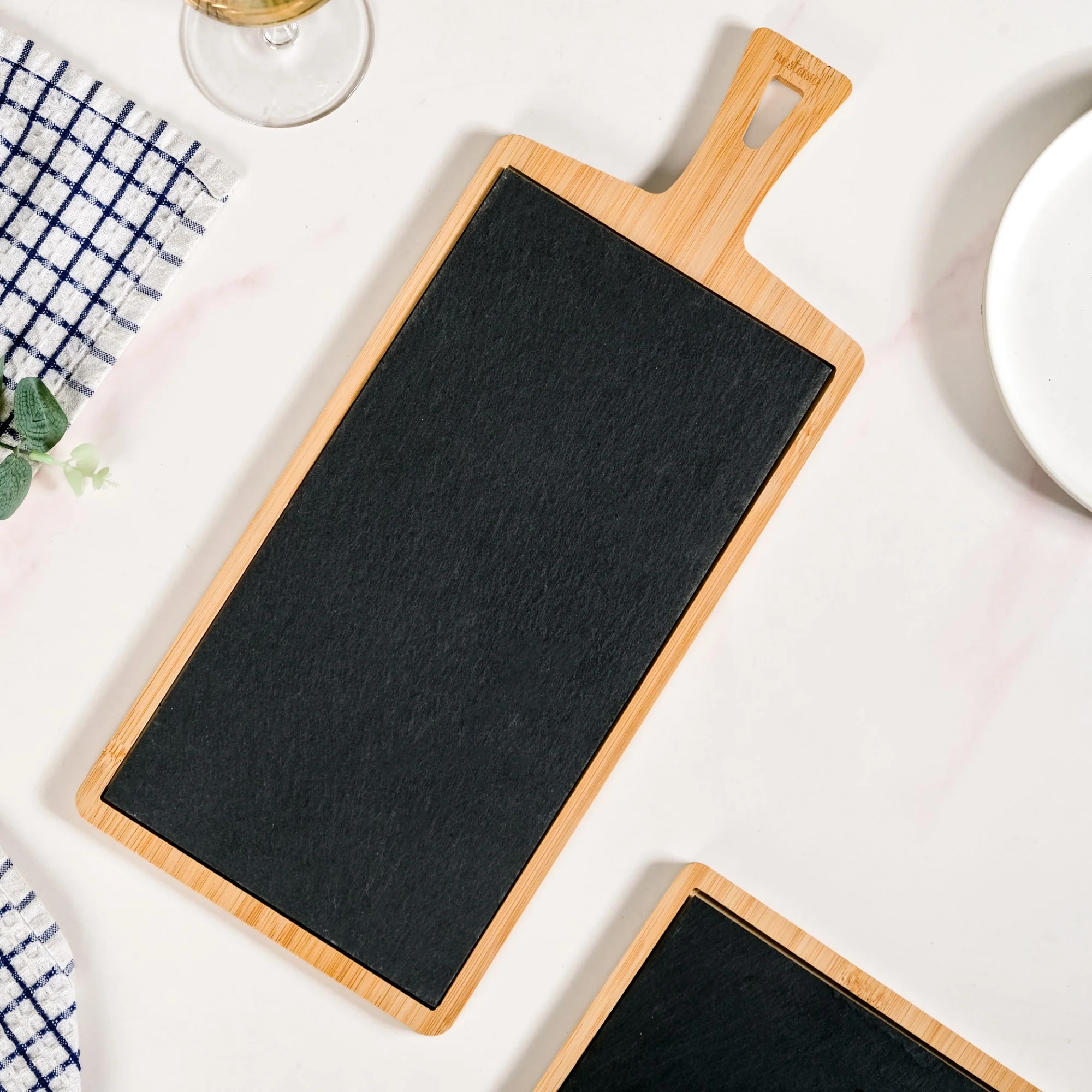Slate Rectangle Serving Platter 43x18cm - Image 2