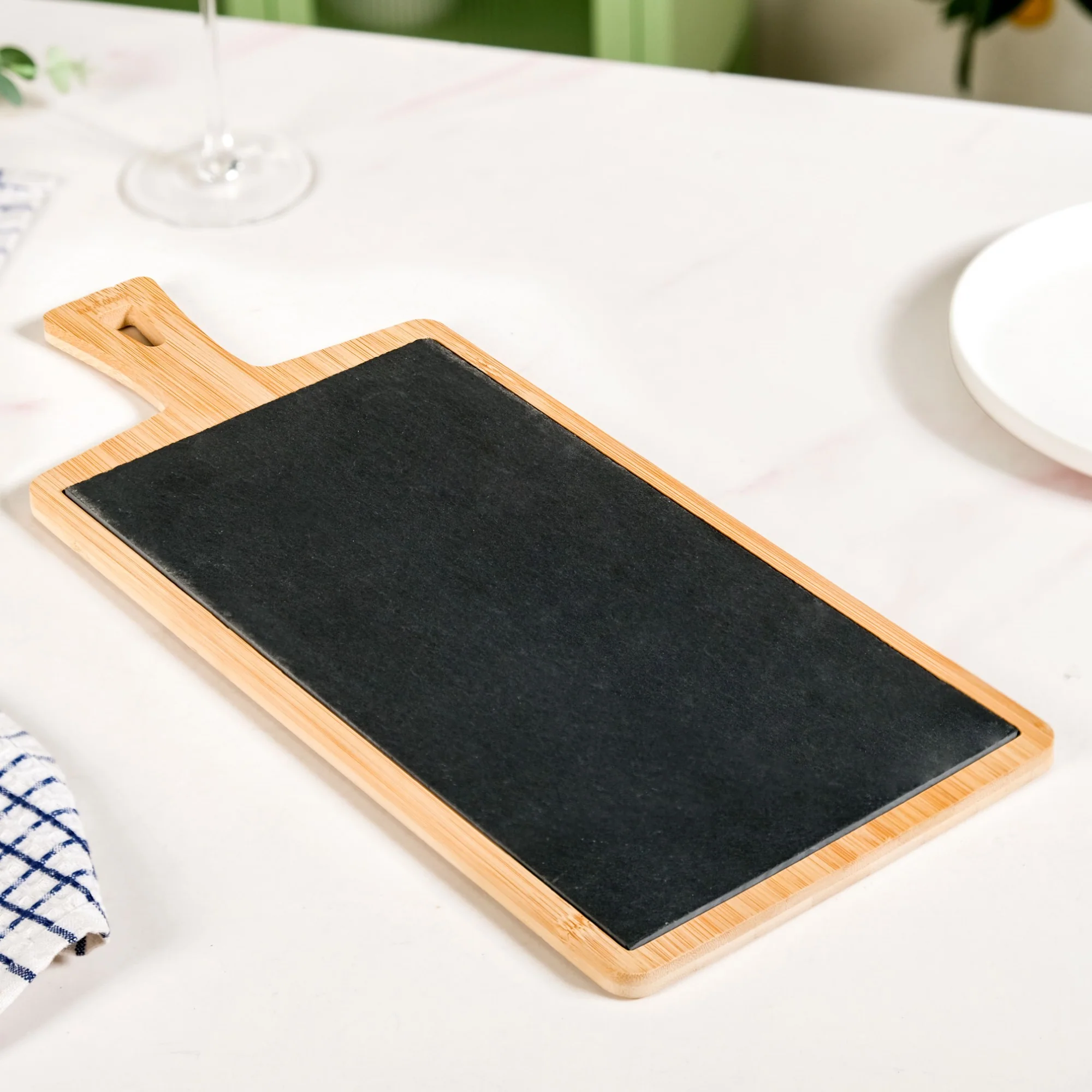Slate Rectangle Serving Platter 43x18cm - Image 3
