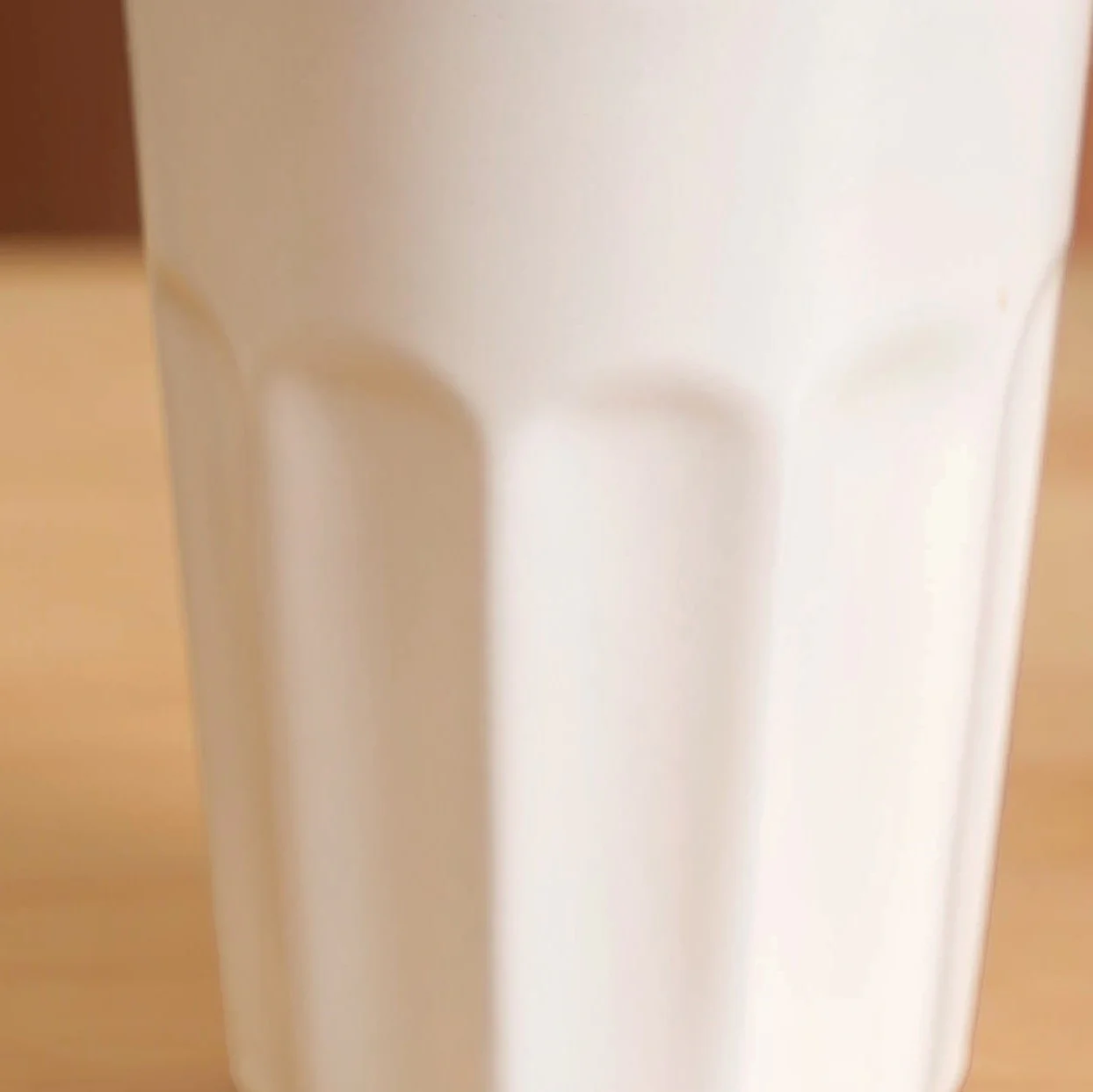 Small Retro Fluted Tumbler Set Of 4 White 200ml - Image 6