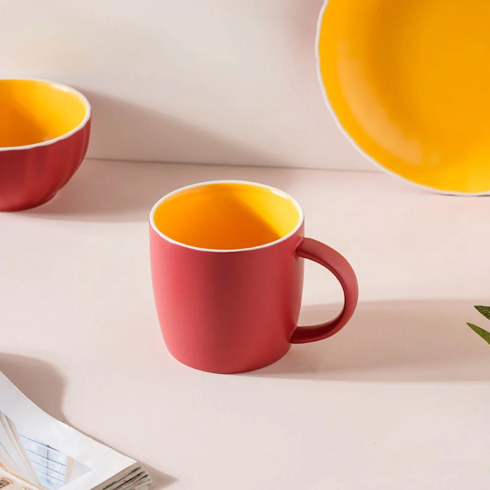 Chrome 5 Piece Red Snack Set For 1 - Image 8