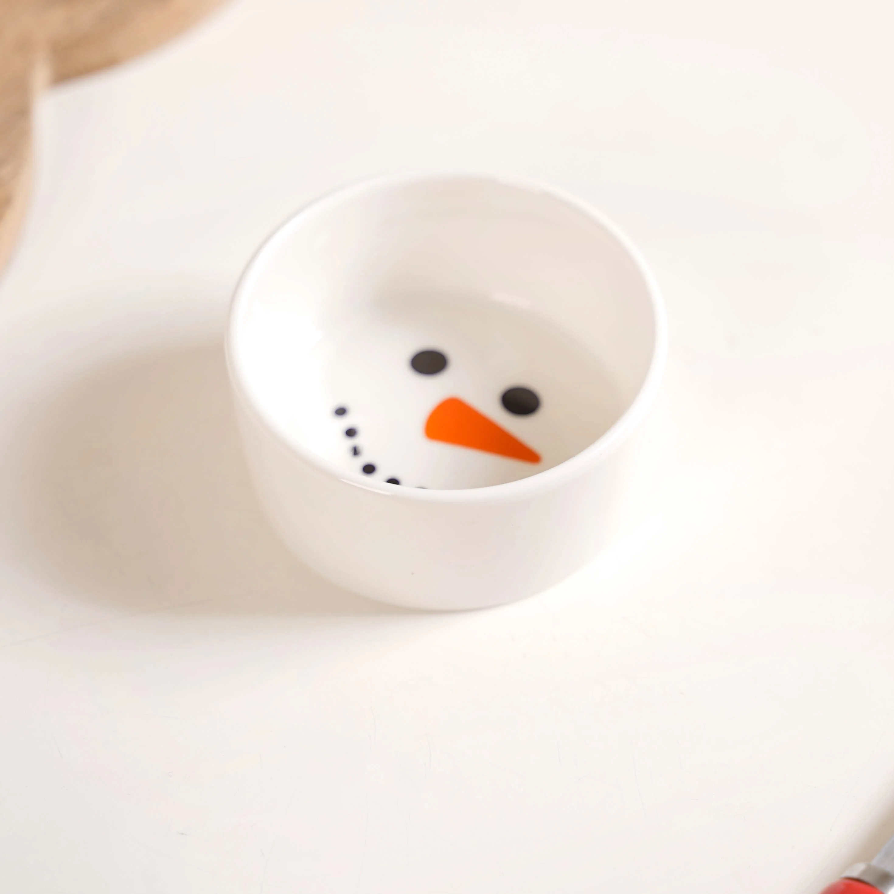 Snowman Bowl Board And Candy Cane Knife Set Of 3 - Image 8