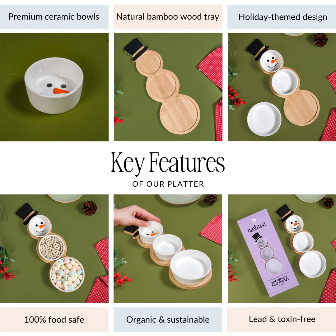 Snowman Platter Set Of 4 - Image 7