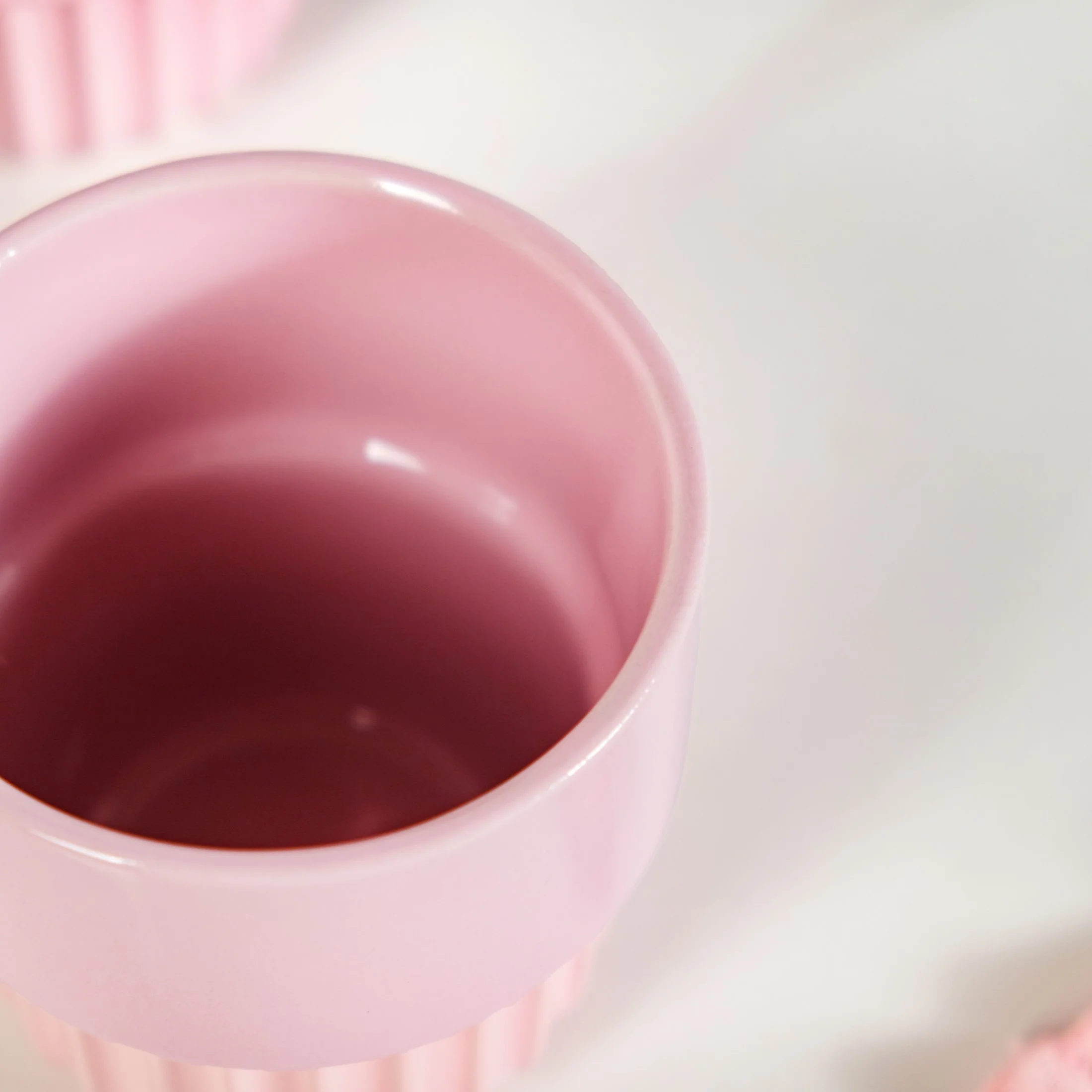 Snugsy Blush Pink Ceramic Stackable Cup Set Of 4 280ml - Image 6