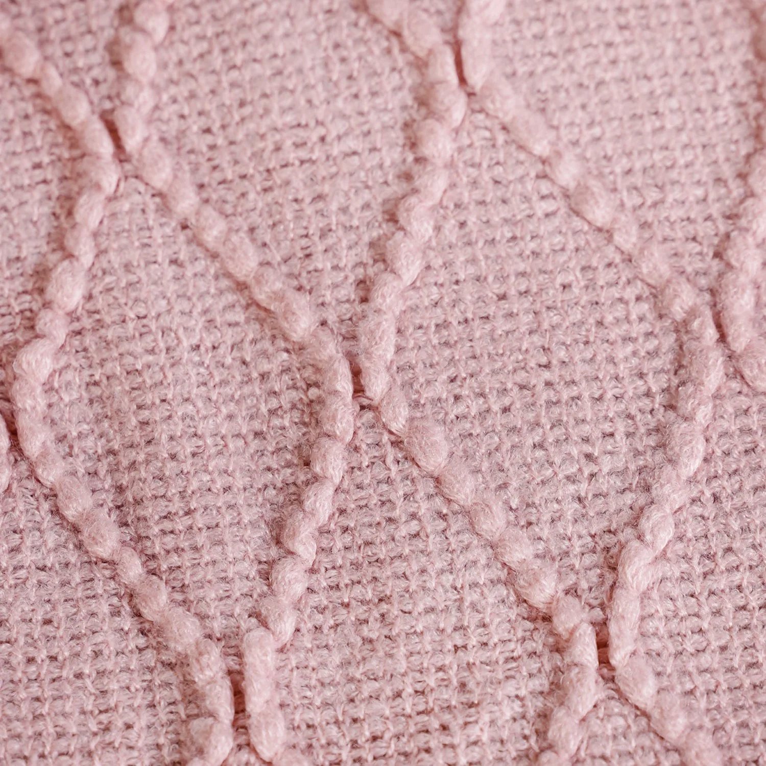 Softgirl Knitted Sofa Throw Pink - Image 2