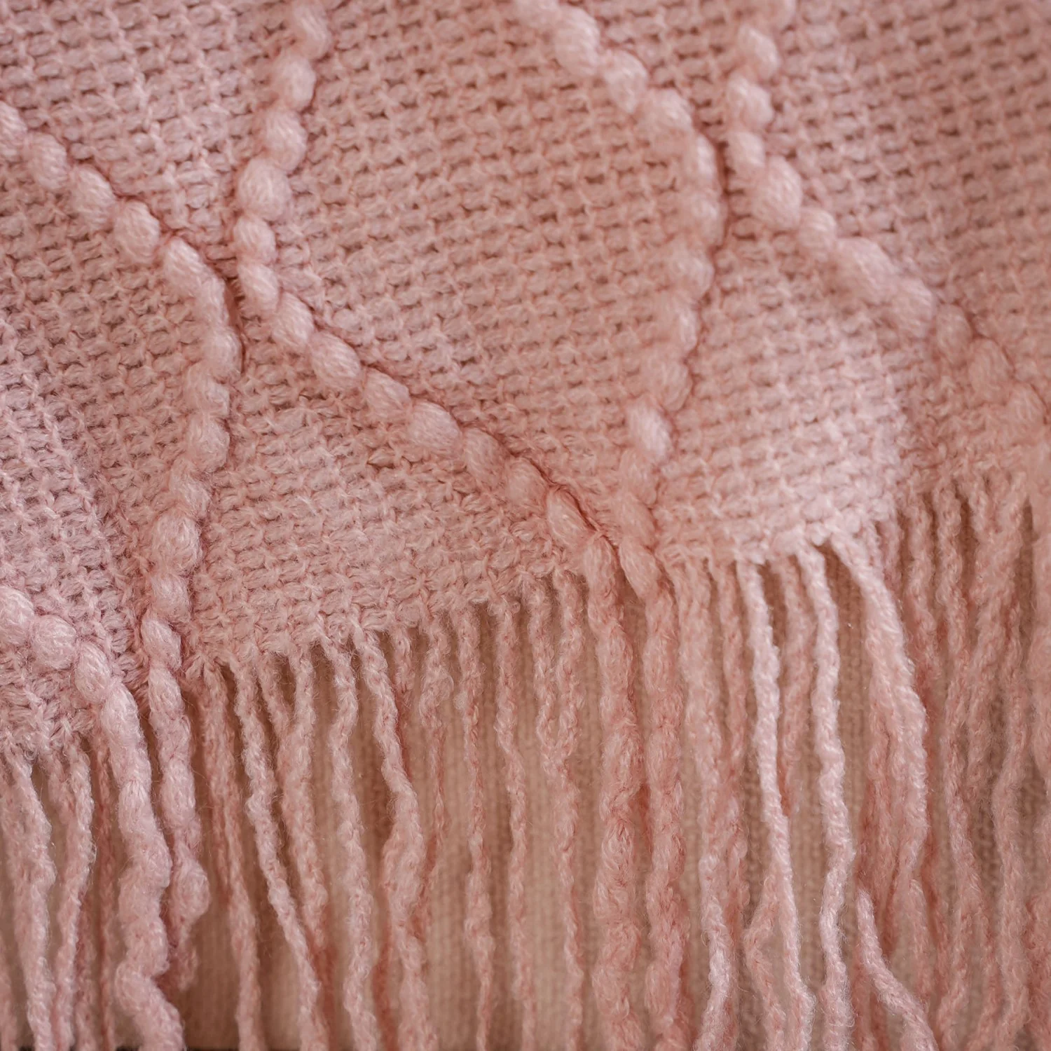 Softgirl Knitted Sofa Throw Pink - Image 5