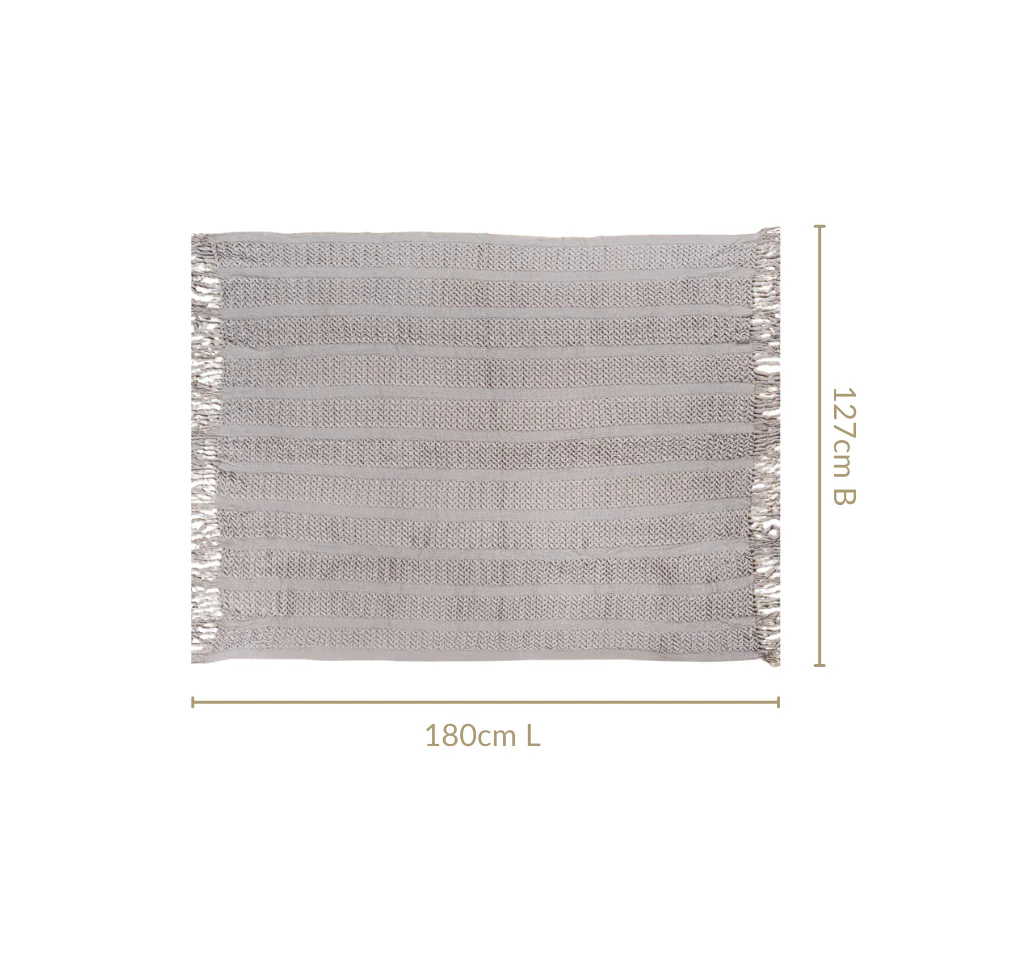 Softspell Couch Throw Grey - Image 3
