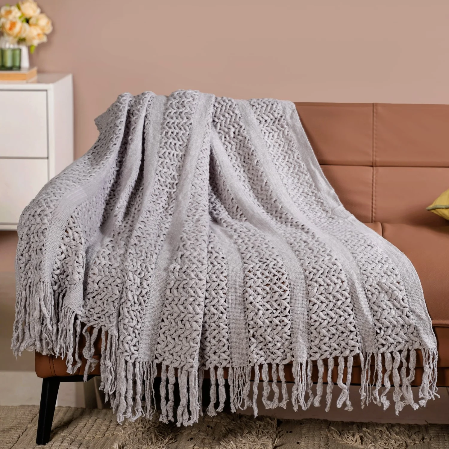 Softspell Couch Throw Grey - Image 6