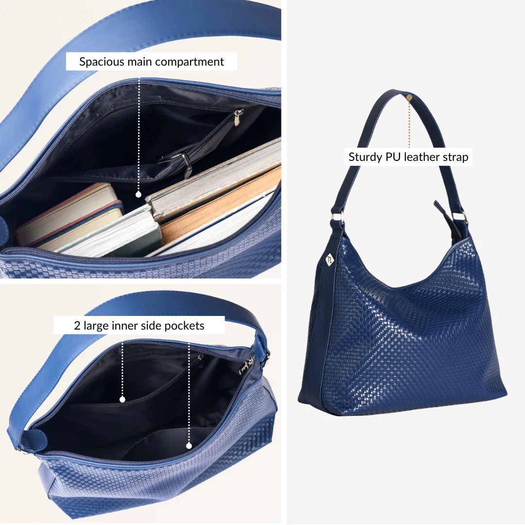 Soi Everyday Hobo Bag Blue - Image 5