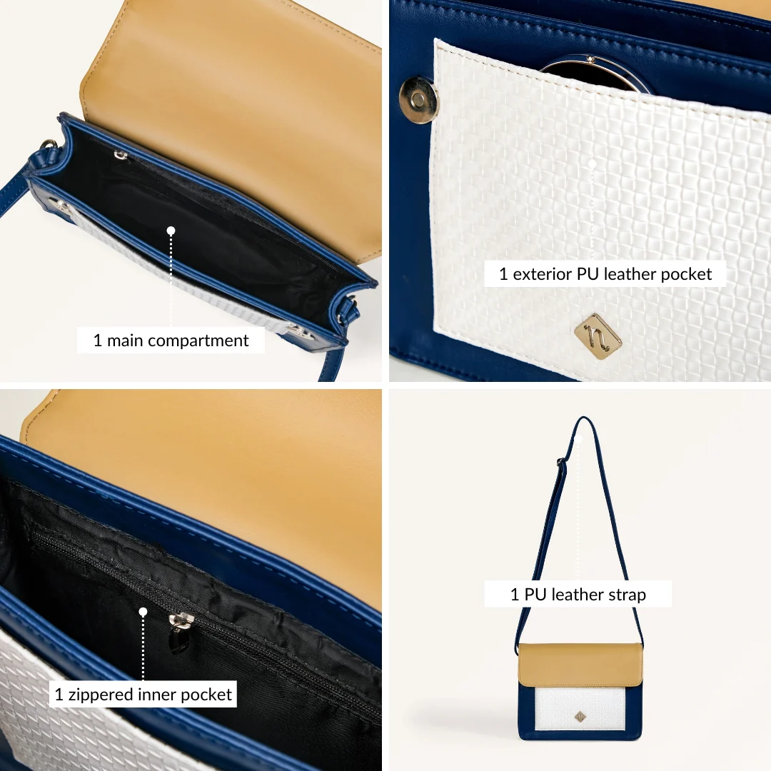 Soi Tresse Blue Magic Shoulder Bag - Image 6