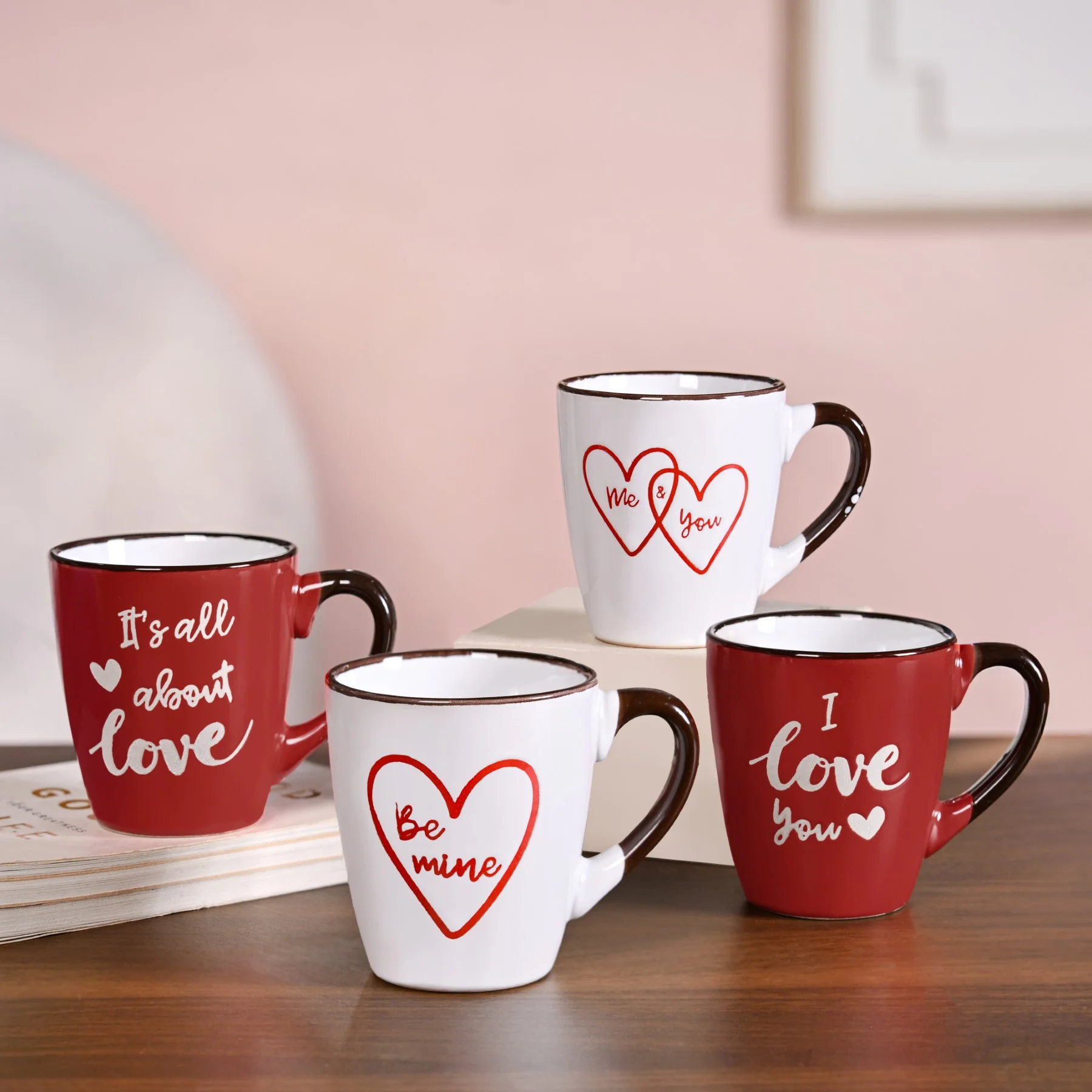 Soulmate Love Quotes Ceramic Mug Set Of 4 - Image 2