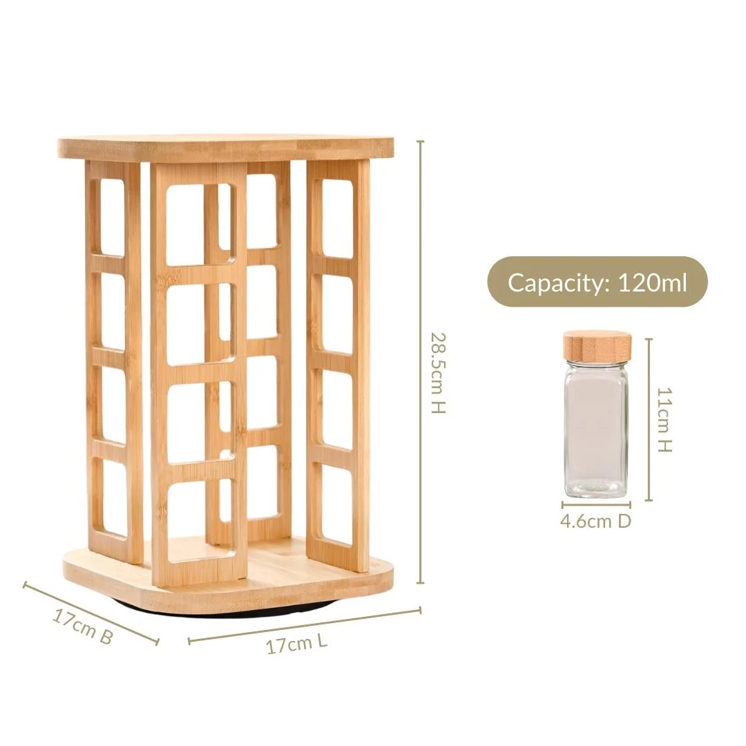 Spice Containers With Rotating Stand Set Of 17 120ml - Image 5