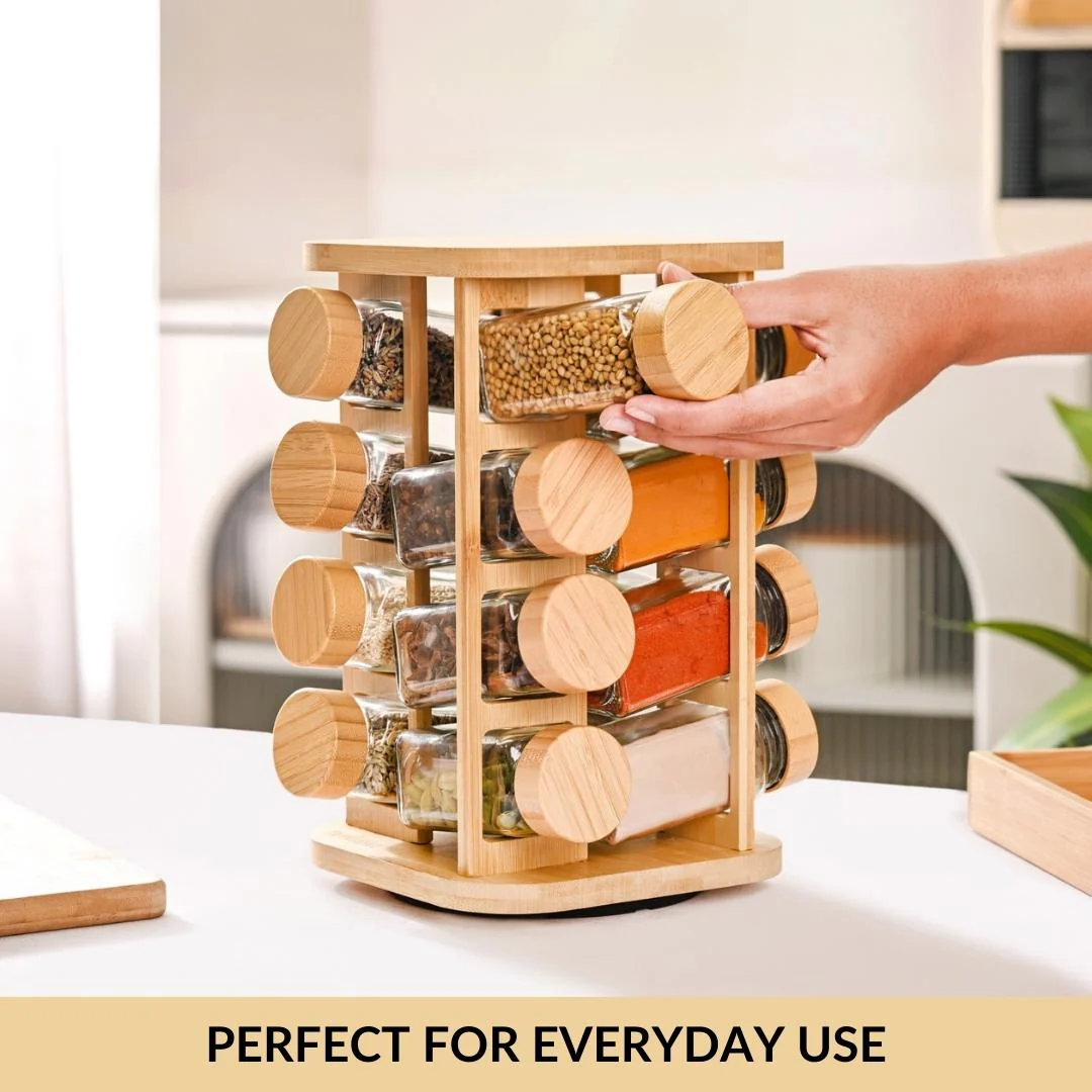 Spice Containers With Rotating Stand Set Of 17 120ml - Image 7