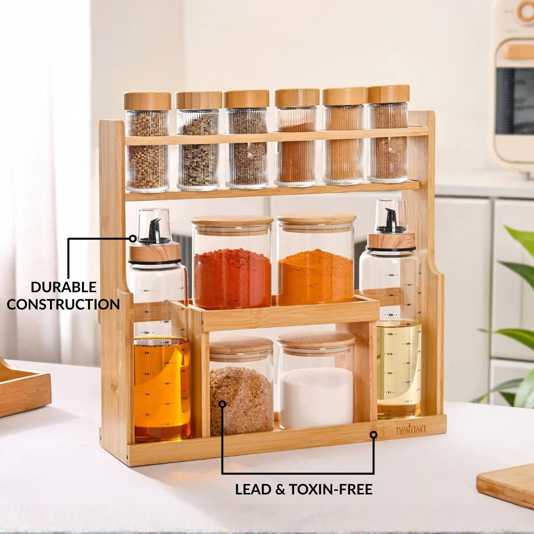 Spice Jar With Stand Set Of 13 95ml 300ml 500ml - Image 6