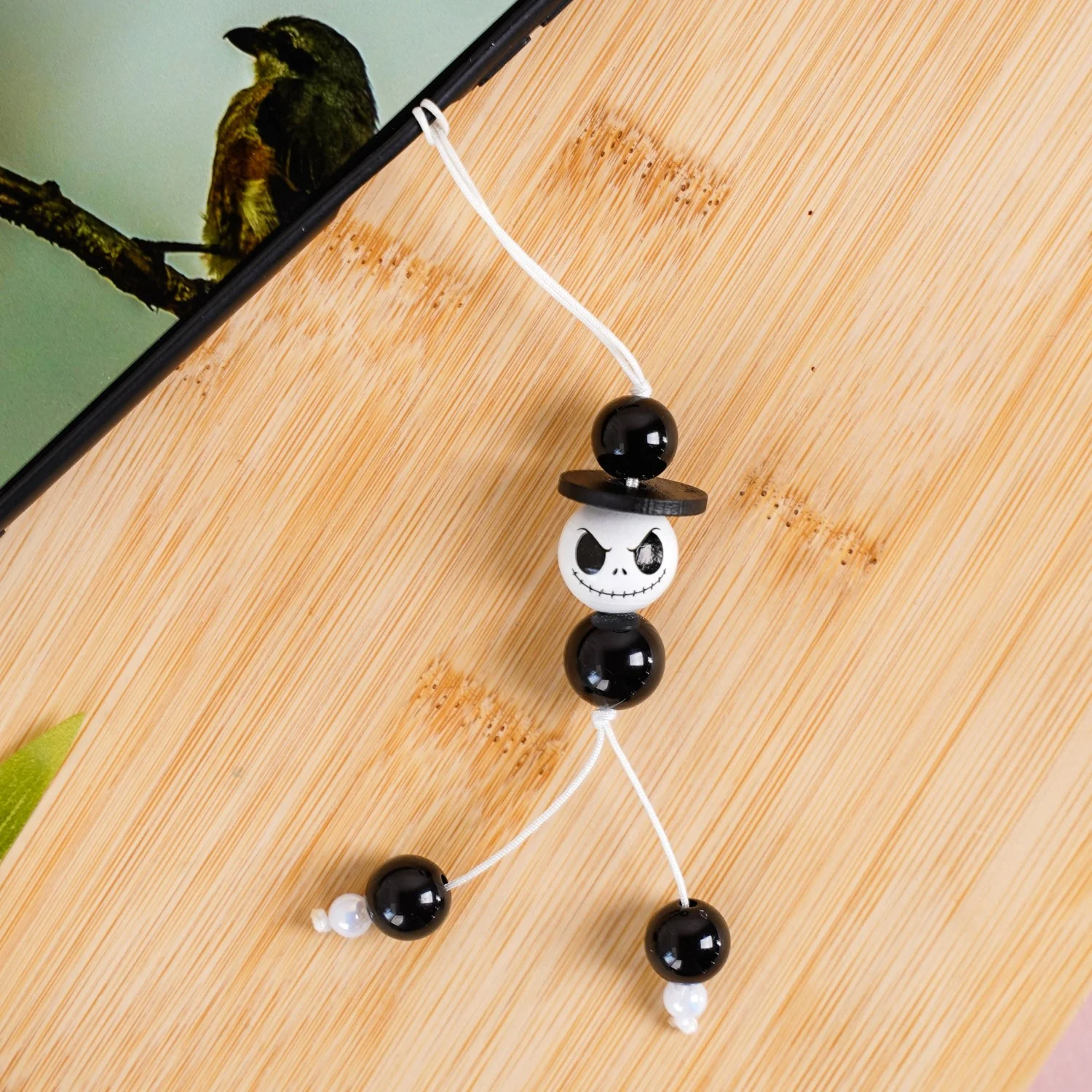 Spooky Ghost Face Quirky Phone Charm - Image 3