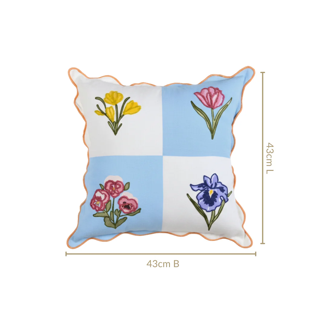 Bloom Era Springfield Cotton Cushion Cover 43x43cm - Image 3