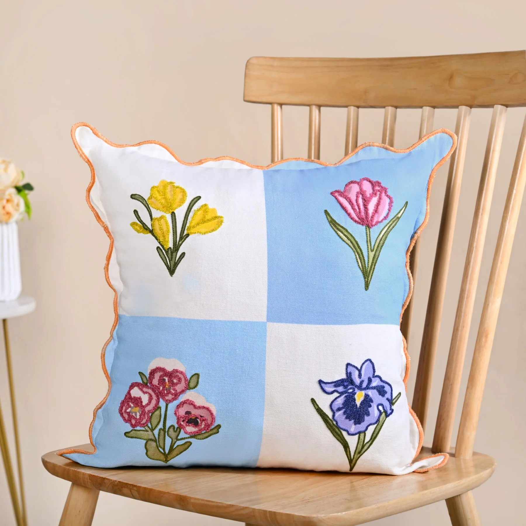 Bloom Era Springfield Cotton Cushion Cover 43x43cm - Image 6