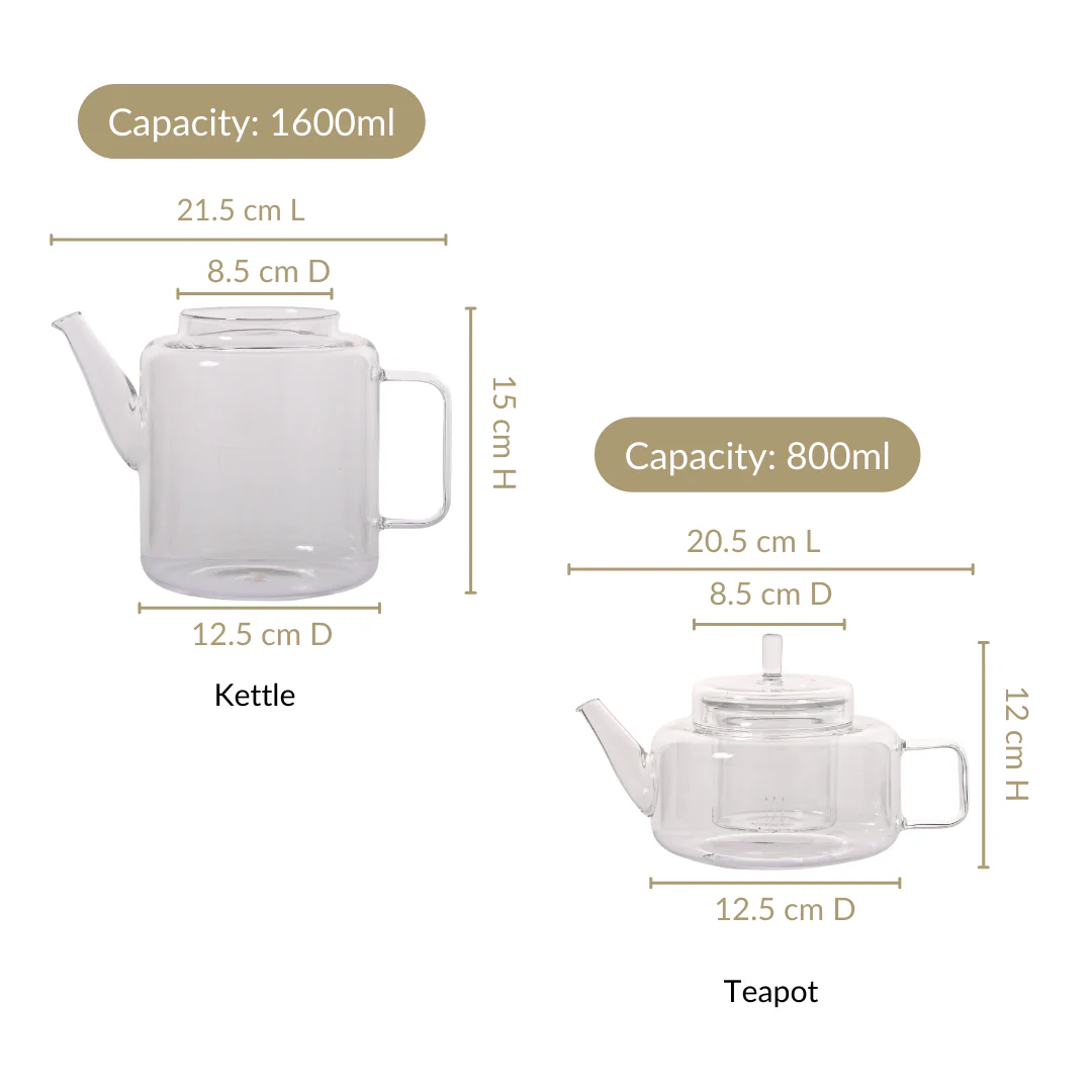 Stackable Double Tea Pot With Infuser Set Of 2 - Image 4