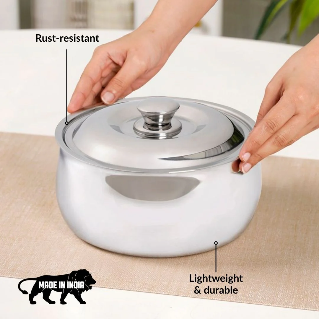 Stainless Steel Casserole 1000ml - Image 3