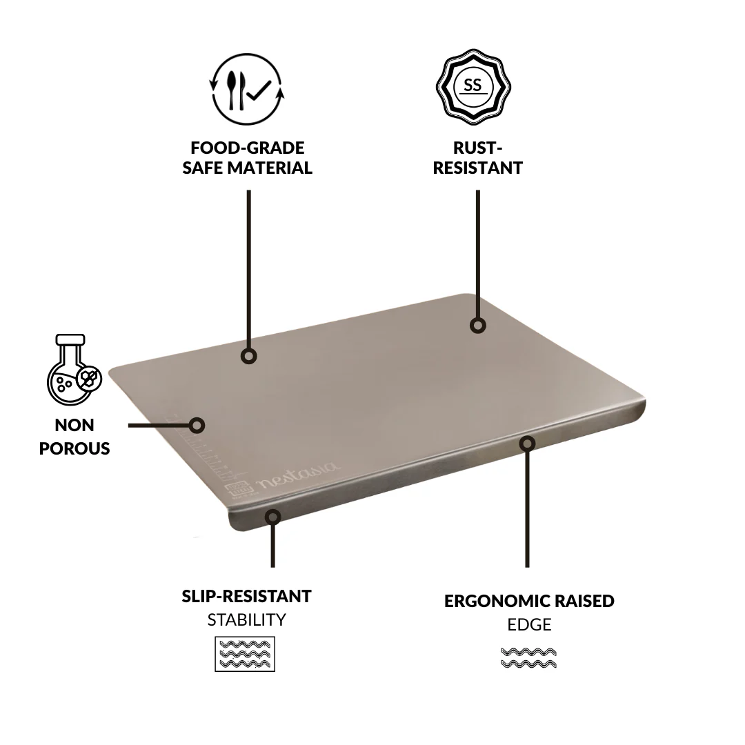 Stainless Steel Counter Top Chopping Board - Image 3