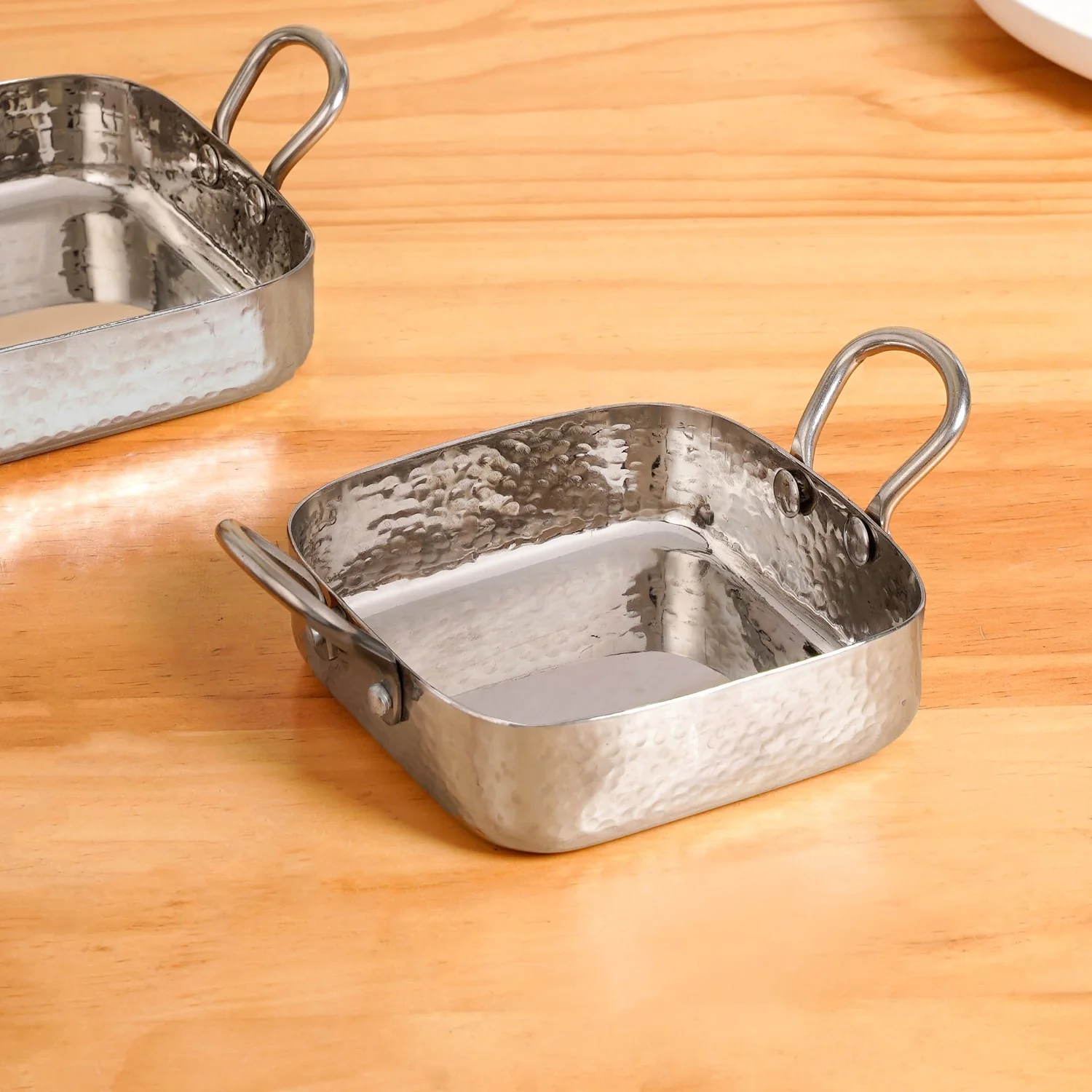 Stainless Steel Deep Serving Dish Set Of 2 - Image 8