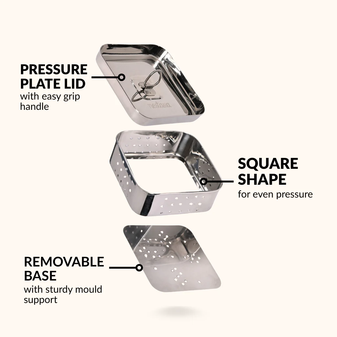 Stainless Steel Paneer Maker Mould Press 550ml - Image 3