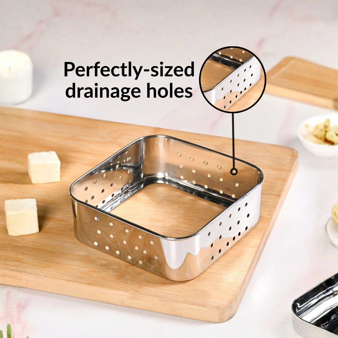 Stainless Steel Paneer Maker Mould Press 550ml - Image 6