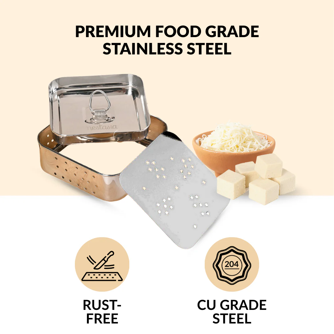 Stainless Steel Paneer Maker Mould Press 550ml - Image 7