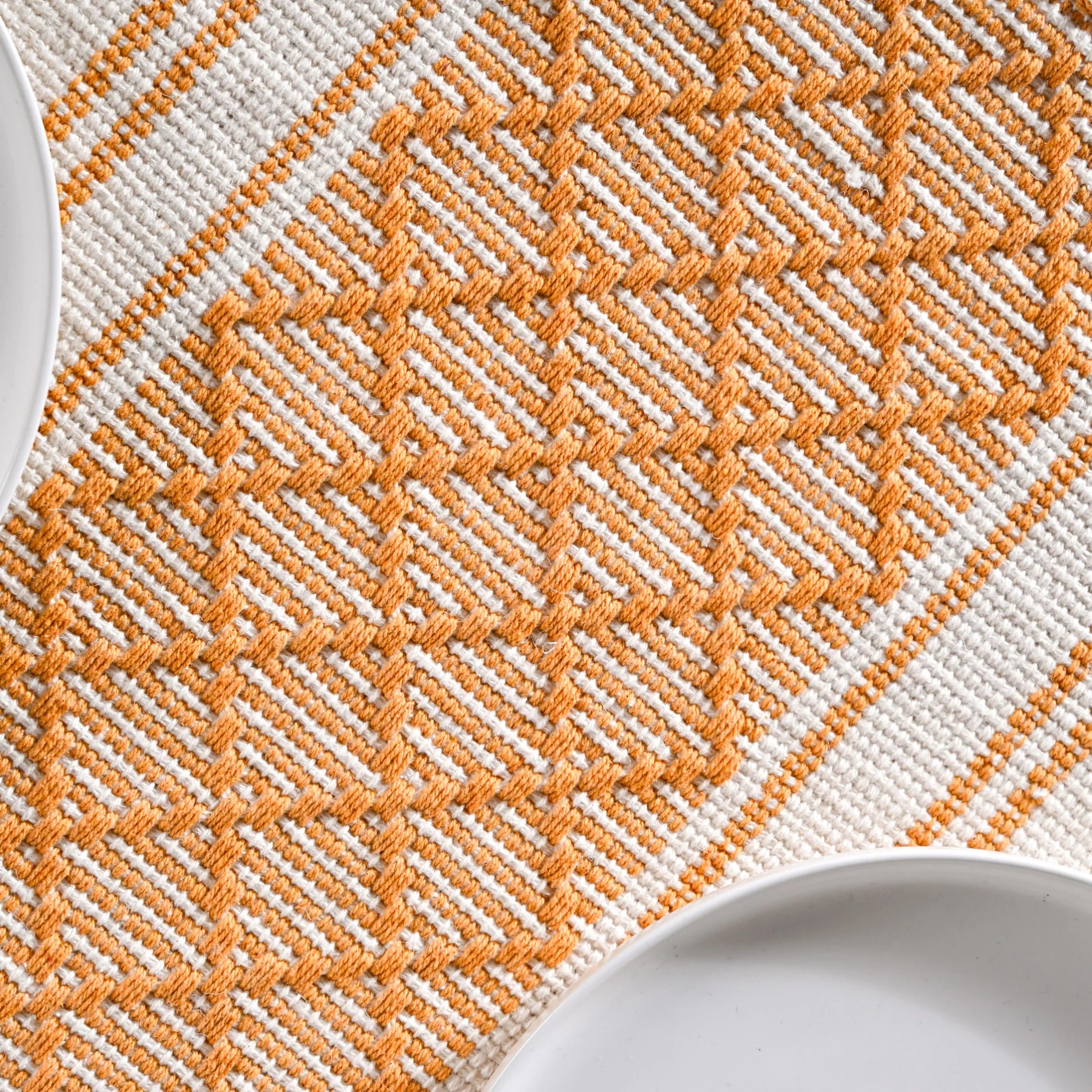 Sunloom Textured Cotton Runner With Fringes 180x33cm - Image 6