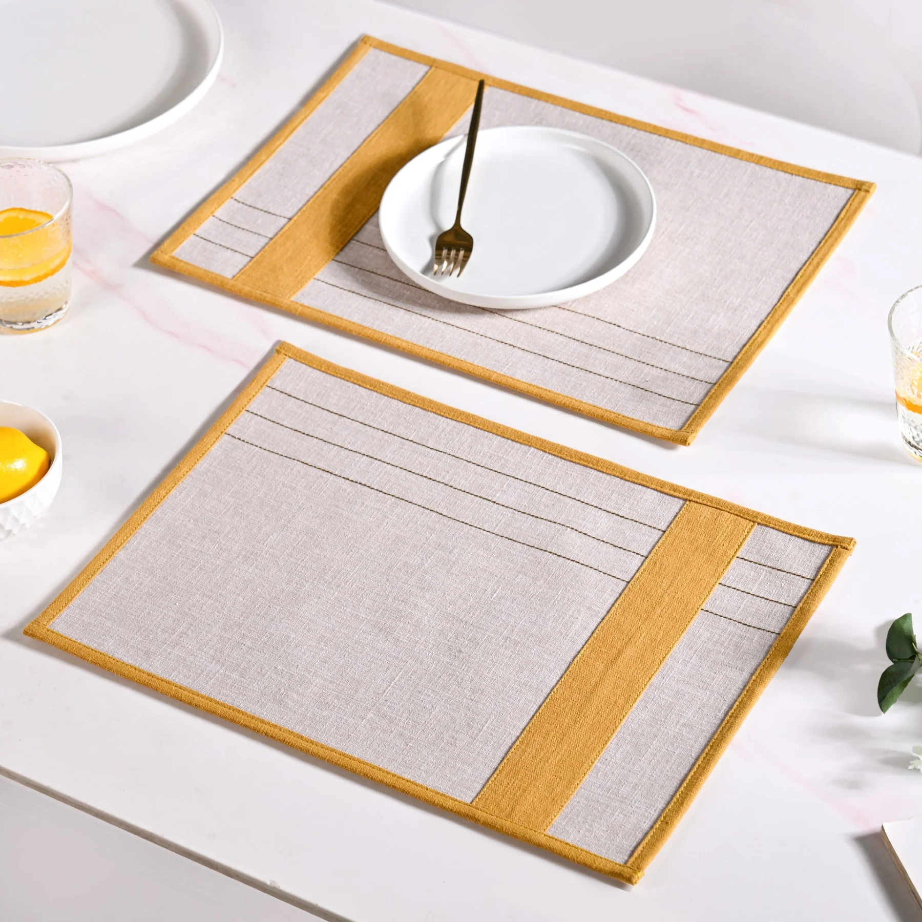 Sunny Row Dining Table Mat Set Of 6 - Image 6