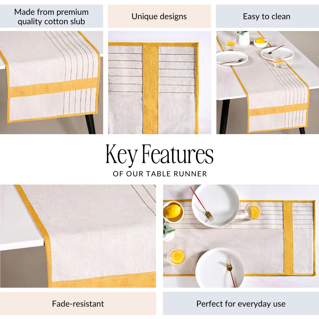 Sunny Row Dining Table Runner 181x40cm - Image 4