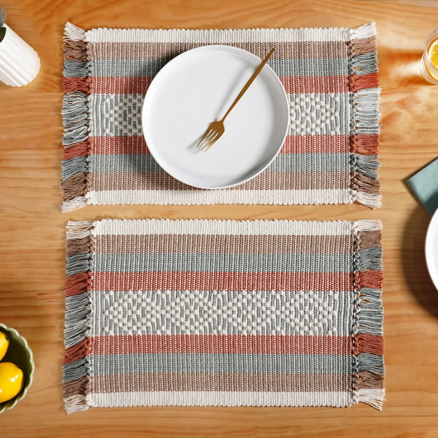Sustainable Cotton Placemat Set Of 6 - Image 2