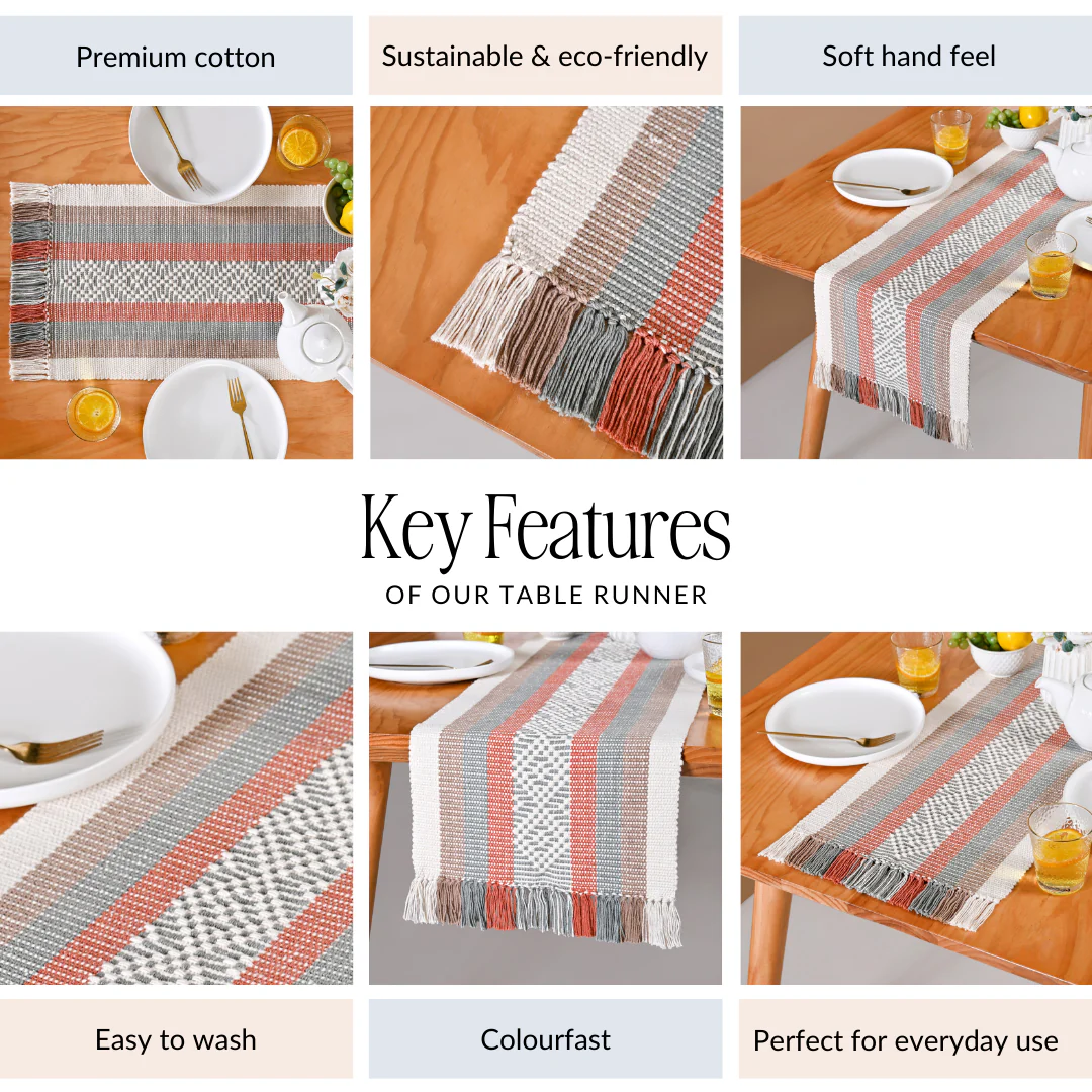 Sustainable Cotton Runner 180x33cm - Image 5