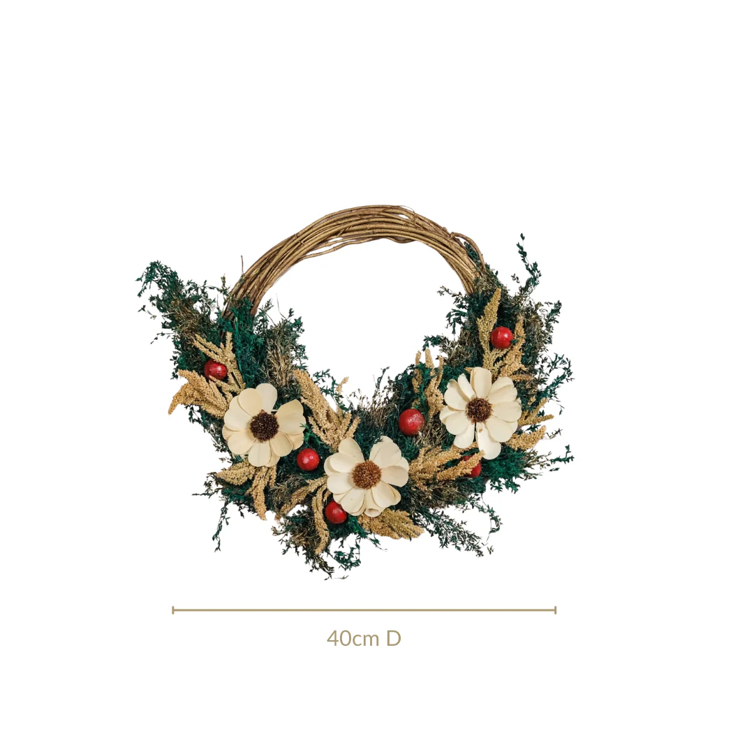 Sustainable Natural Grass Wreath For Holiday Season - Image 4