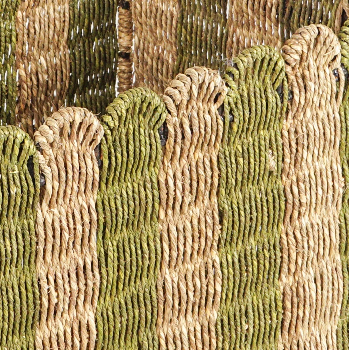 Sustainable Sabai Grass Scalloped Basket Set Of 3 - Image 7