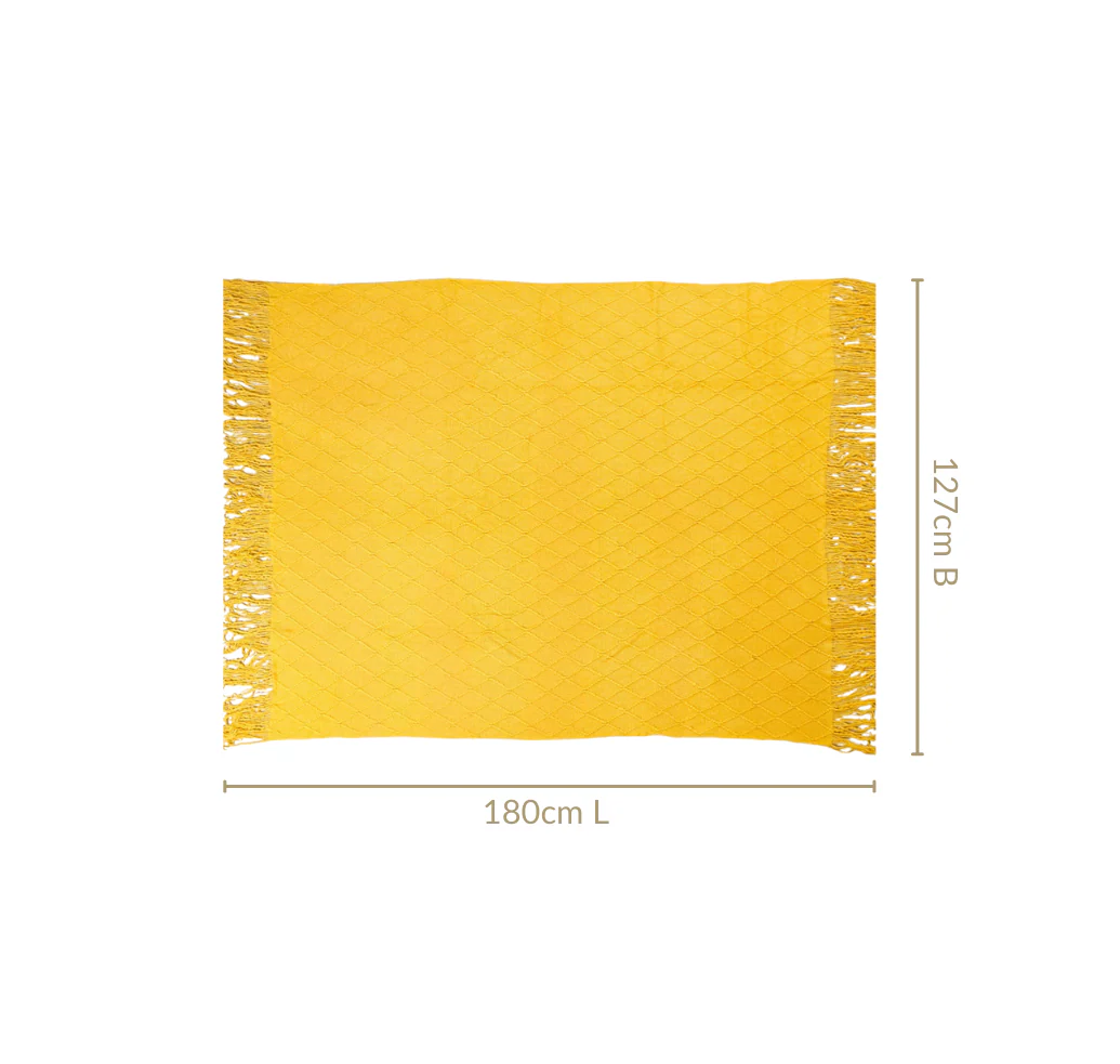 Sweet Corn Yellow Couch Throw - Image 3