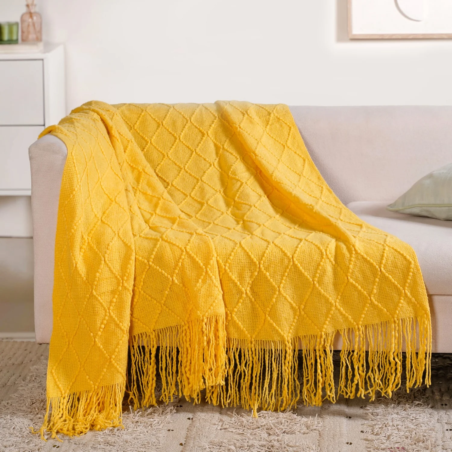 Sweet Corn Yellow Couch Throw - Image 6