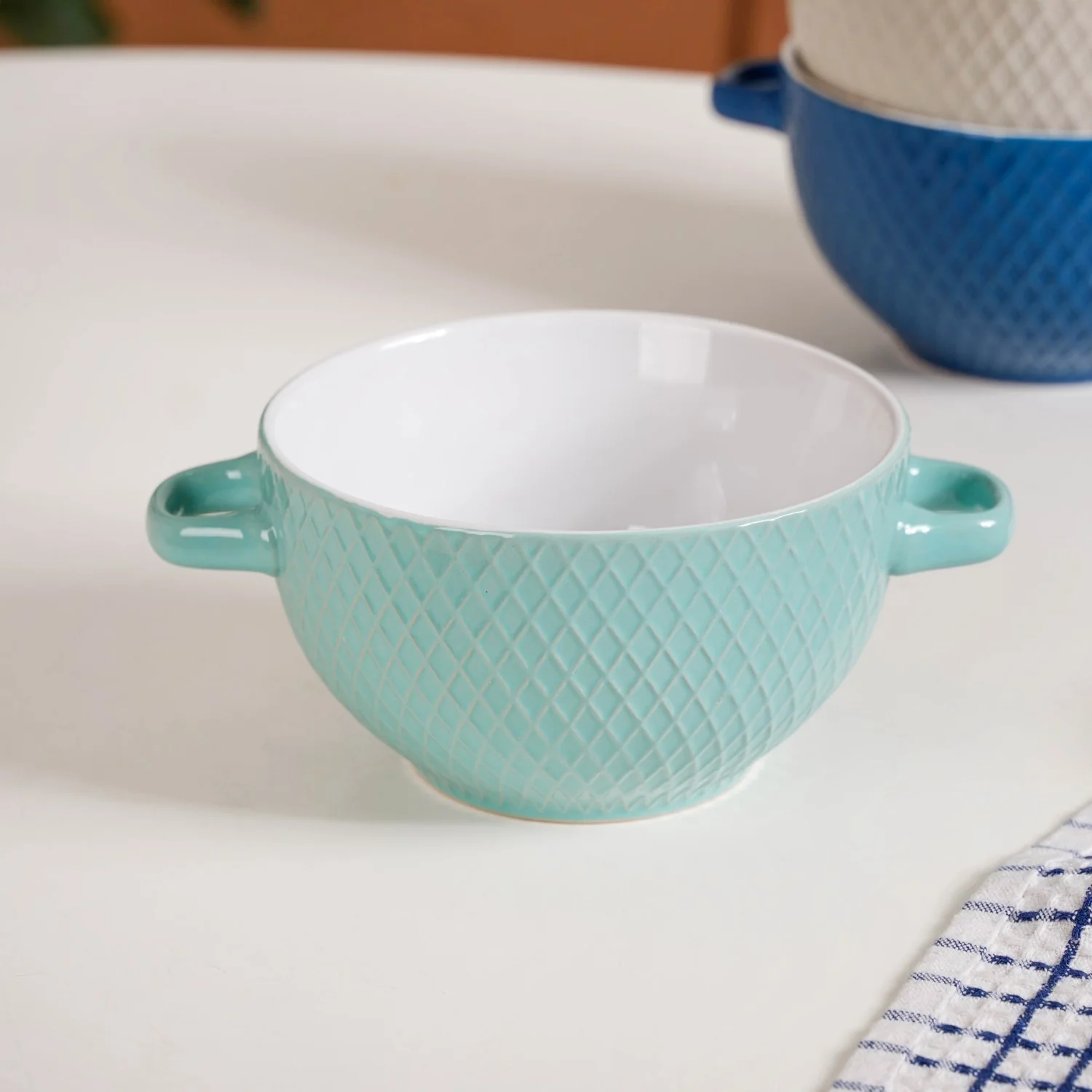 Tara Ceramic Bowl Set Of 6 Multicolour 650ml - Image 6