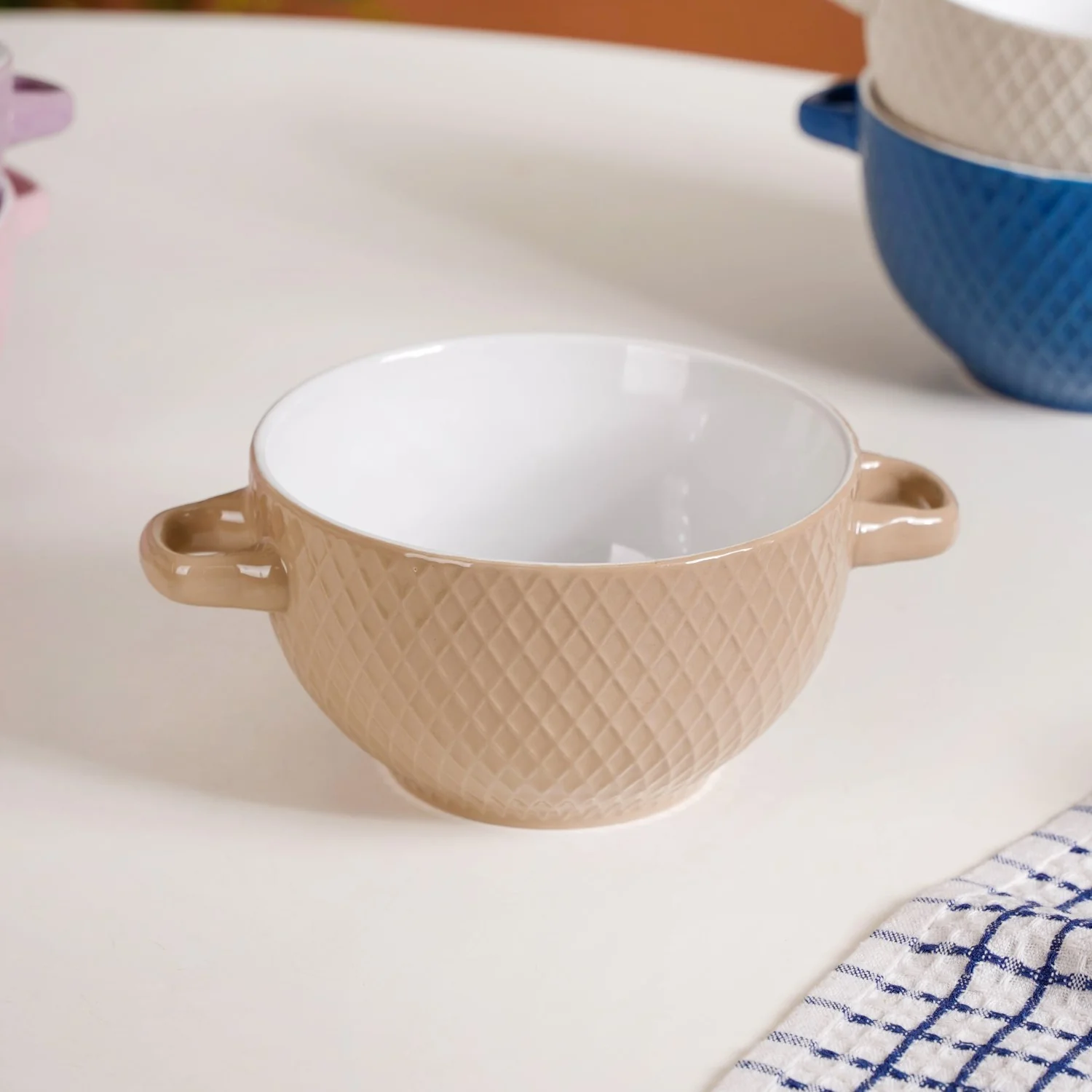 Tara Ceramic Bowl Set Of 6 Multicolour 650ml - Image 7