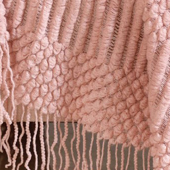 Textured Light Pink Throw - Image 5