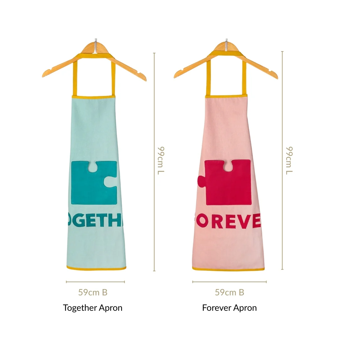 Together Forever Couple Apron Set - Image 3