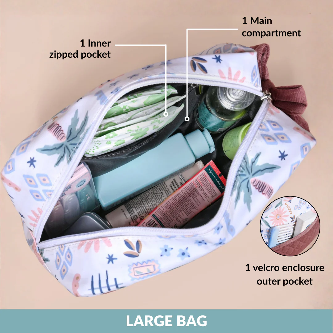 Tropical Travel Toiletry Kit Bag Set Of 2 - Image 6