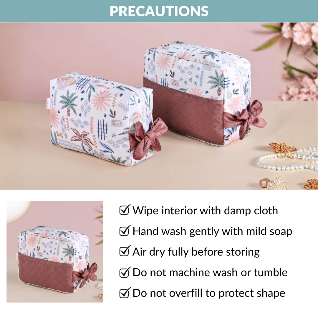 Tropical Travel Toiletry Kit Bag Set Of 2 - Image 9