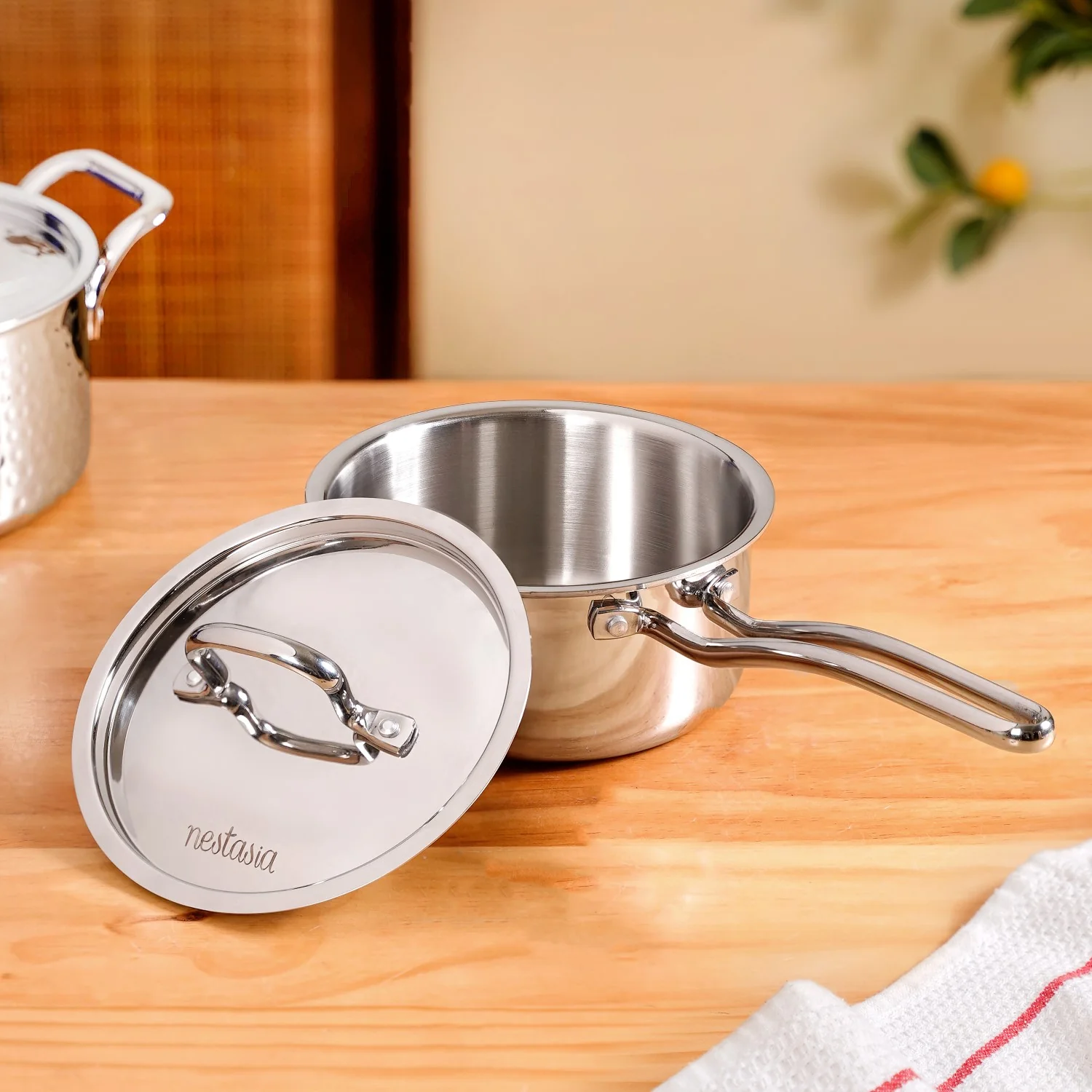 Triply Master Cook Set With Frying Pan Kadai Casserole And Saucepan - Image 8