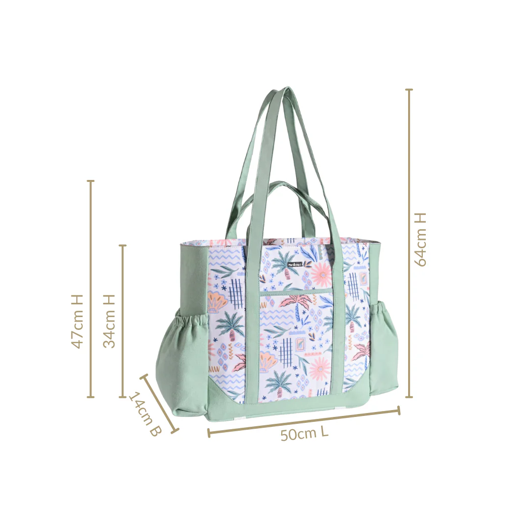 Tropical Mint Multipurpose Travel Tote - Image 3