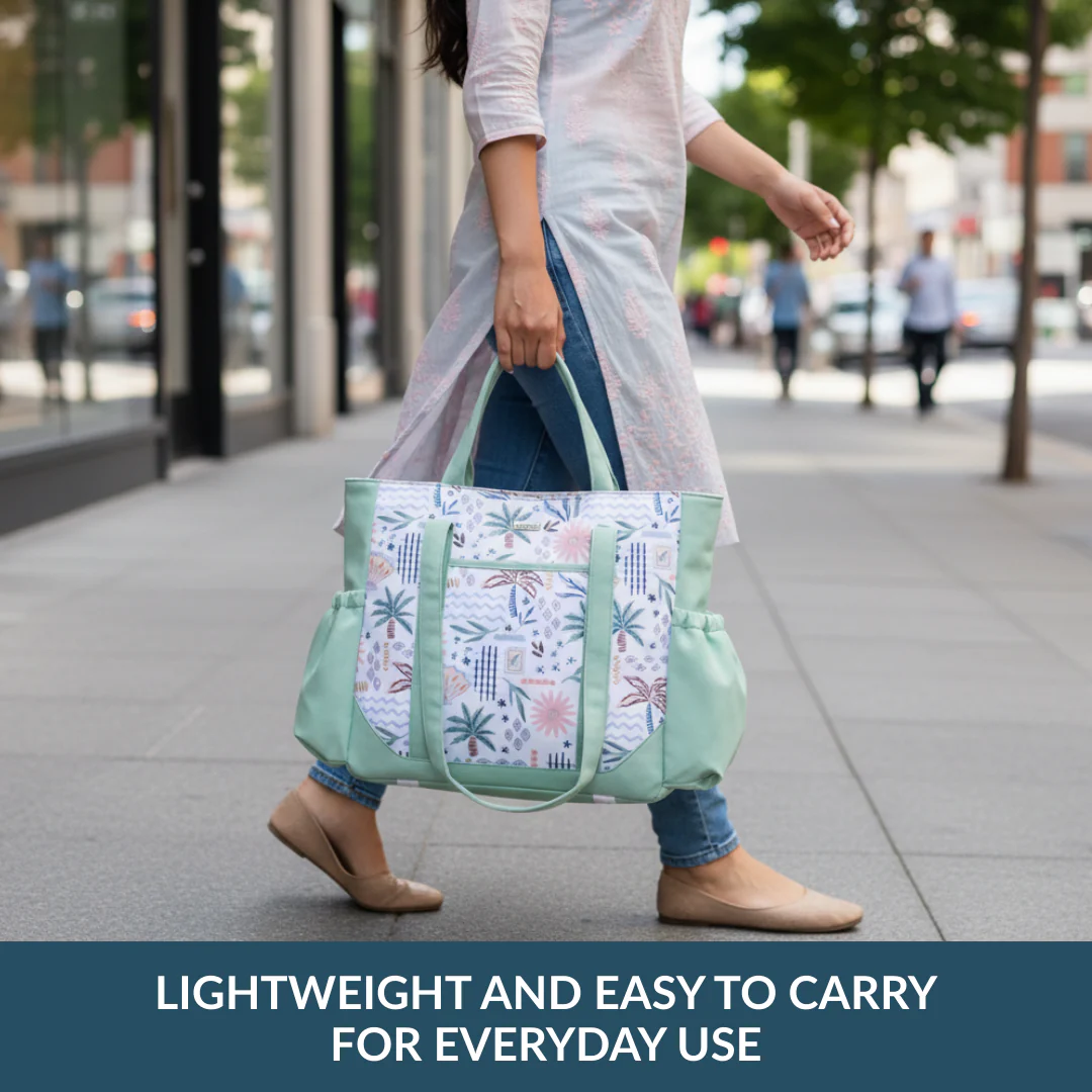 Tropical Mint Multipurpose Travel Tote - Image 6