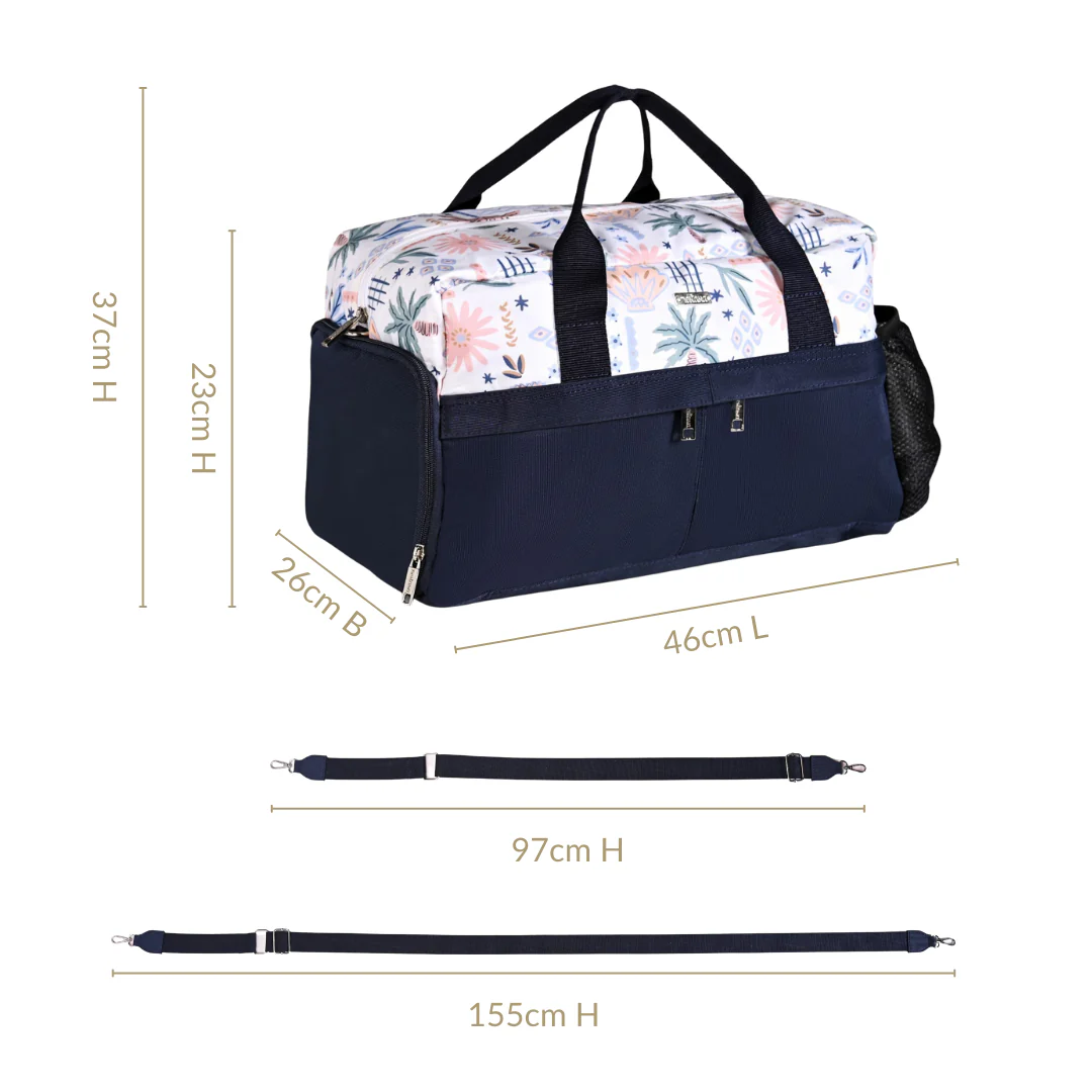 Tropical Print Lightweight Travel Duffle Bag - Image 4