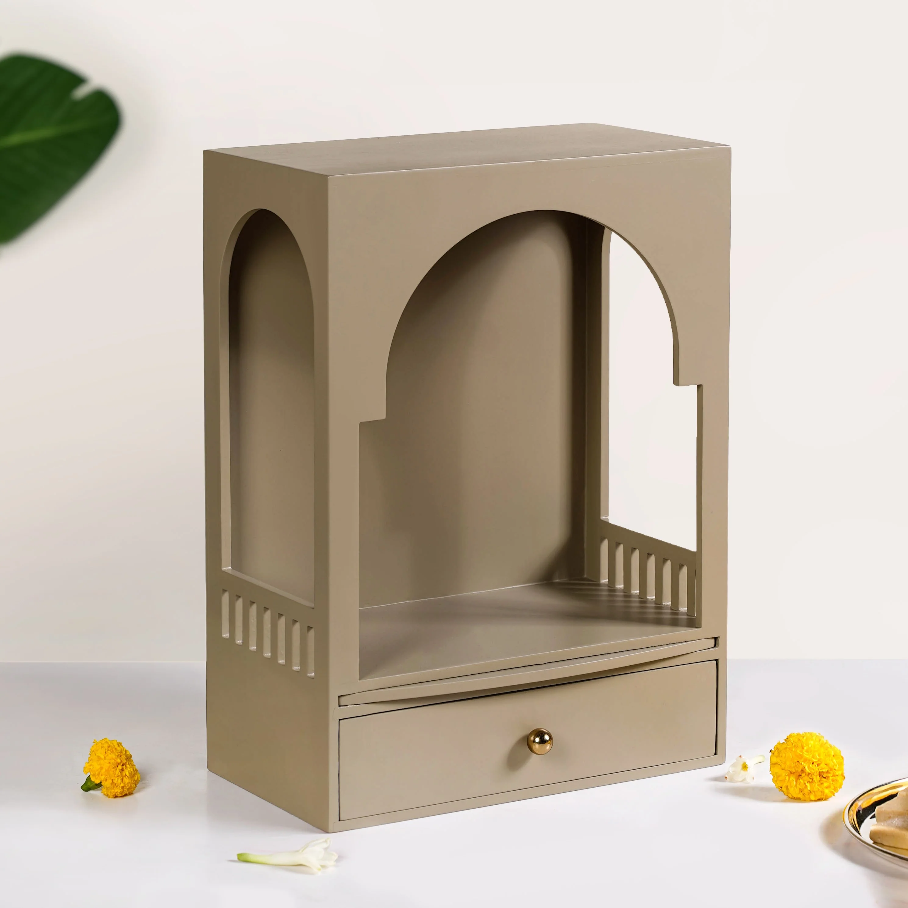 Urban Wall Mountable Mandir For Home Medium 30x17x42cm - Image 2